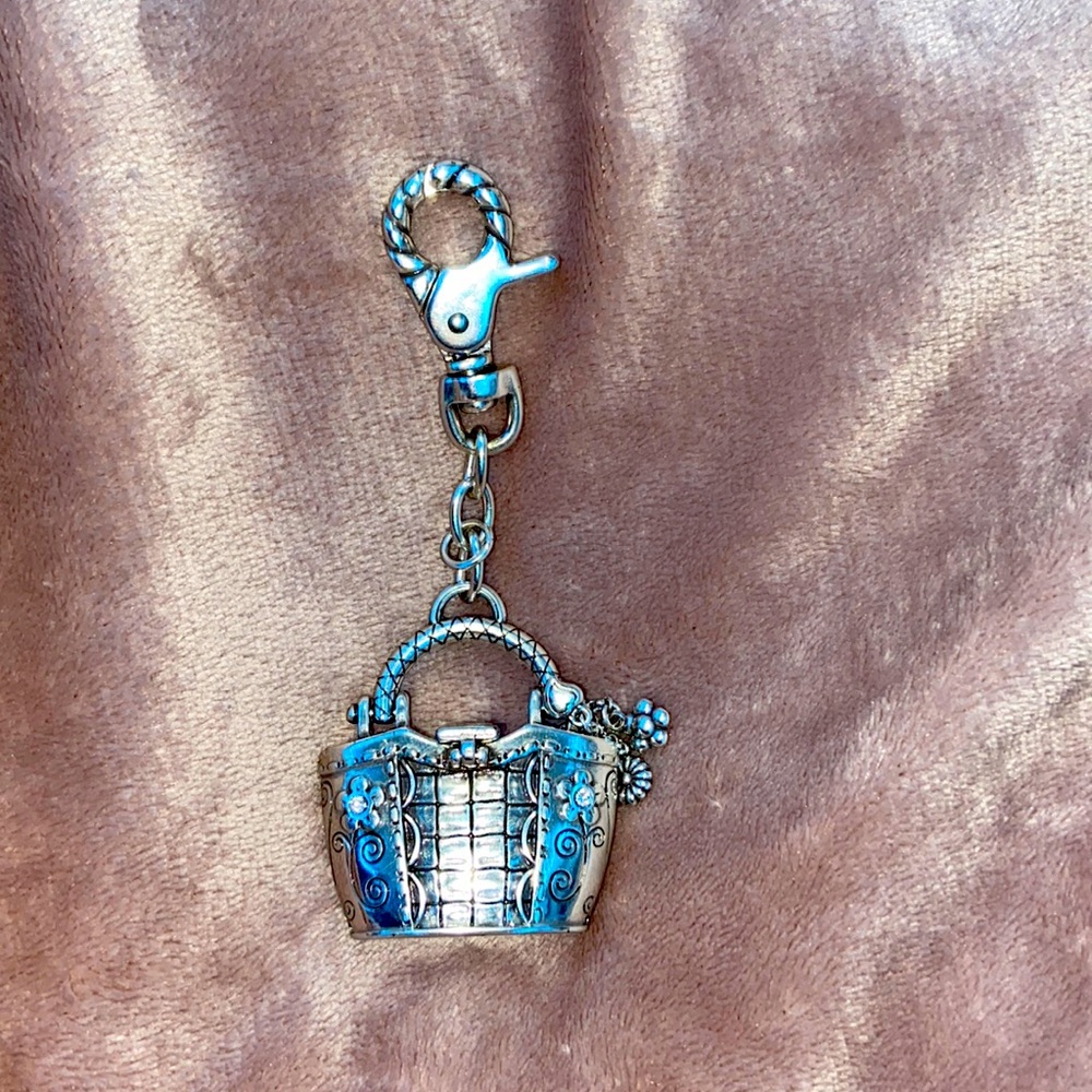 Functional Brighton Keychain + Heart Pendant